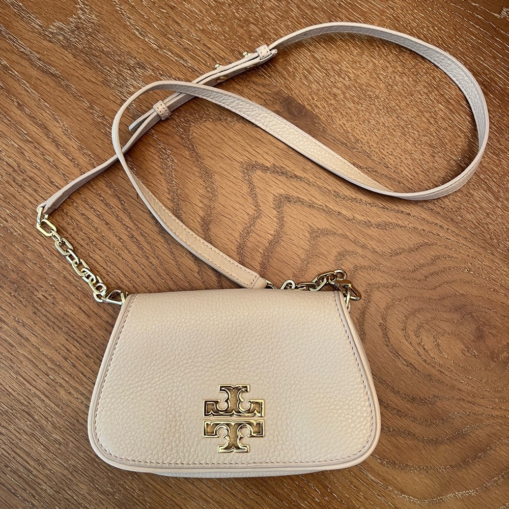 Tory Burch Britten Mini Crossbody Bag - Pale Pink